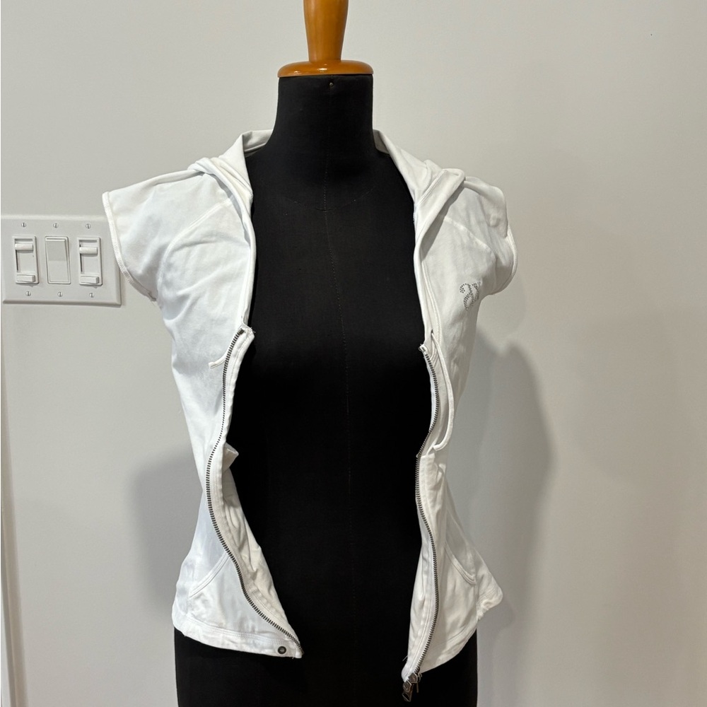 Armani Exchange (A/X) White Women's Zip-Up Top
